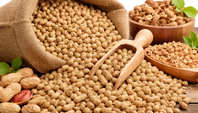 Groundnut shell biomass pellets